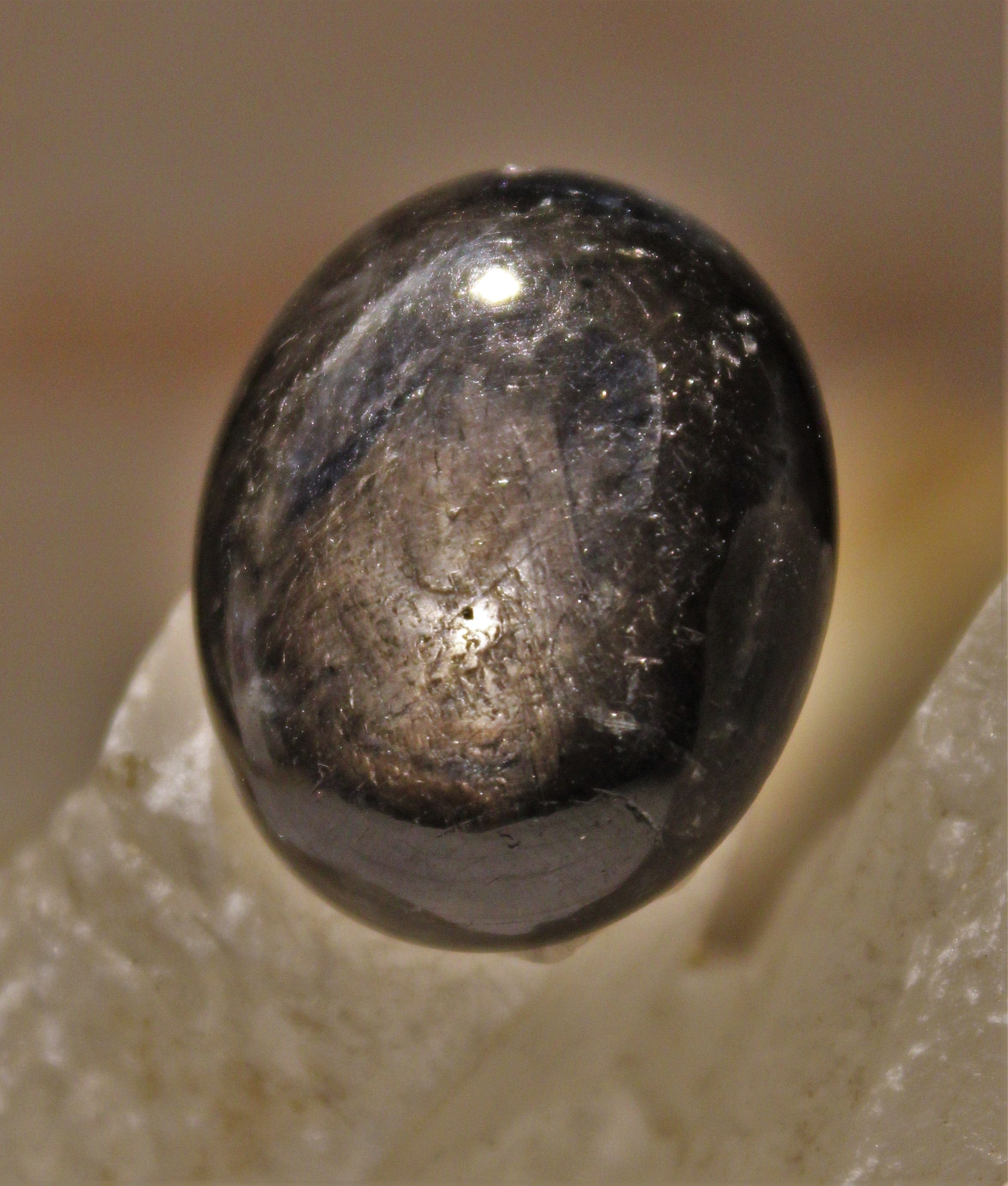 Natural Black Star Sapphire Cabochon - Premium Loose Gemstone for Jewelry Making, Healing & Meditation - Perfect for Rings, Pendants & Spiritual Practices