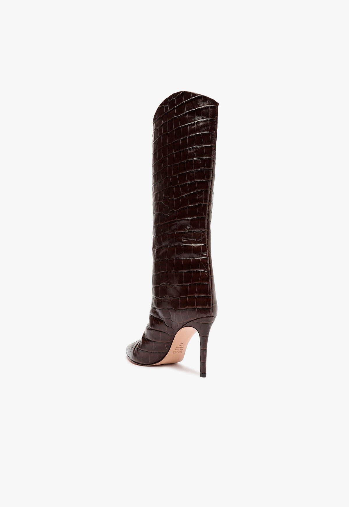 Maryana Women's Crocodile Embossed Leather Boots - Stylish Ankle Booties for Fall & Winter Fashion, Office Wear & Night Out