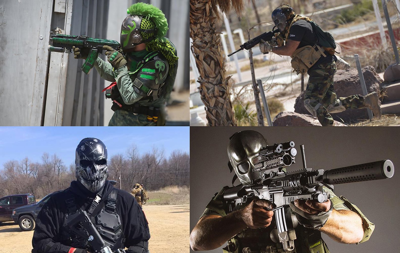 Evike Airsoft - R-Custom Fiberglass Wire Mesh Ghost Delta Face Protection Mask - Tactical Airsoft Gear for Outdoor Combat & Military Simulation Games (PID: 46455)