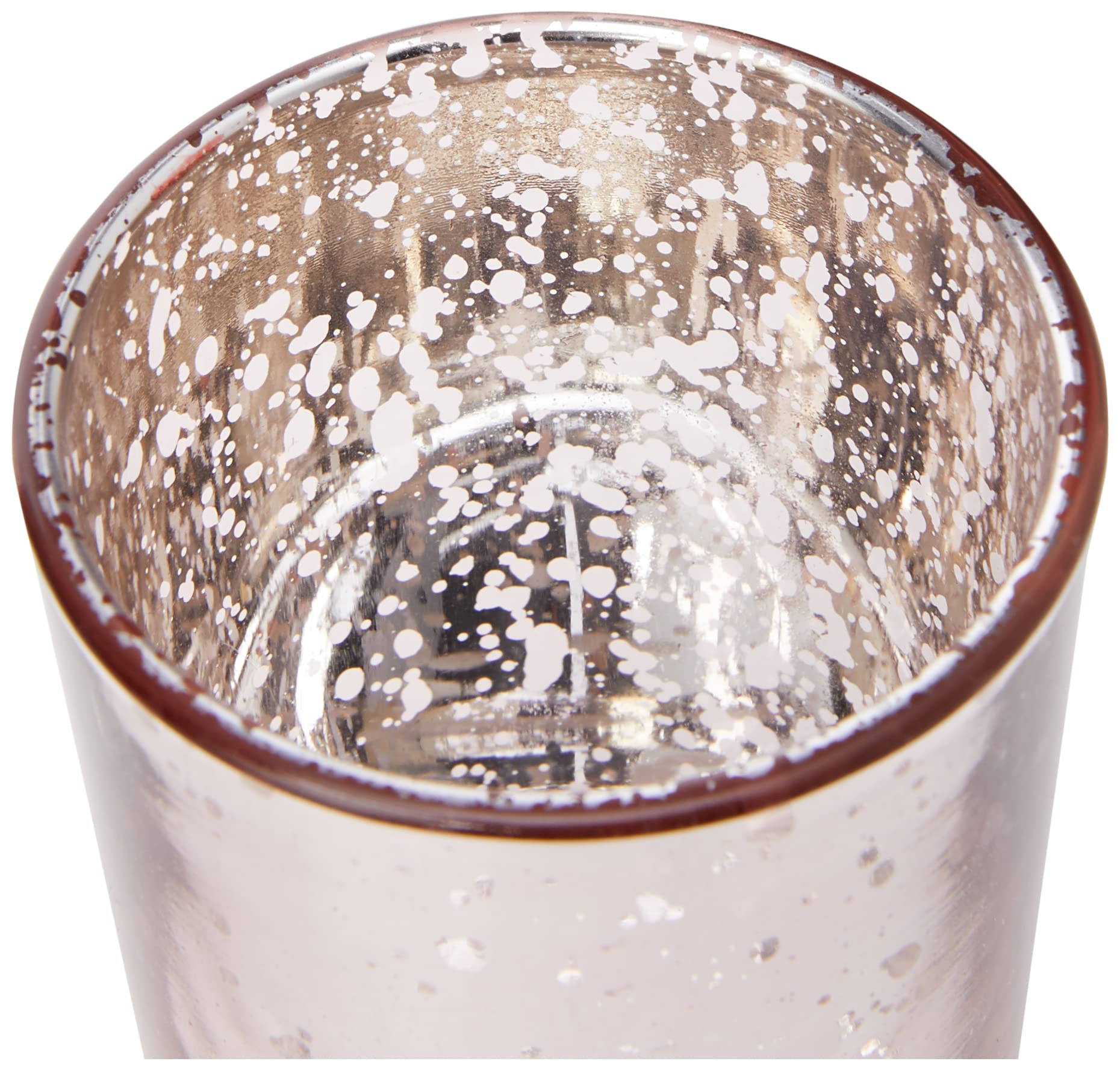 Elegant Rose Quartz Glass Candle Holder - 55X65MM (2.3 x 1.8 x 0.75 inches) - Perfect for Wedding Centerpieces, Romantic Dinner Decor & Home Aromatherapy
