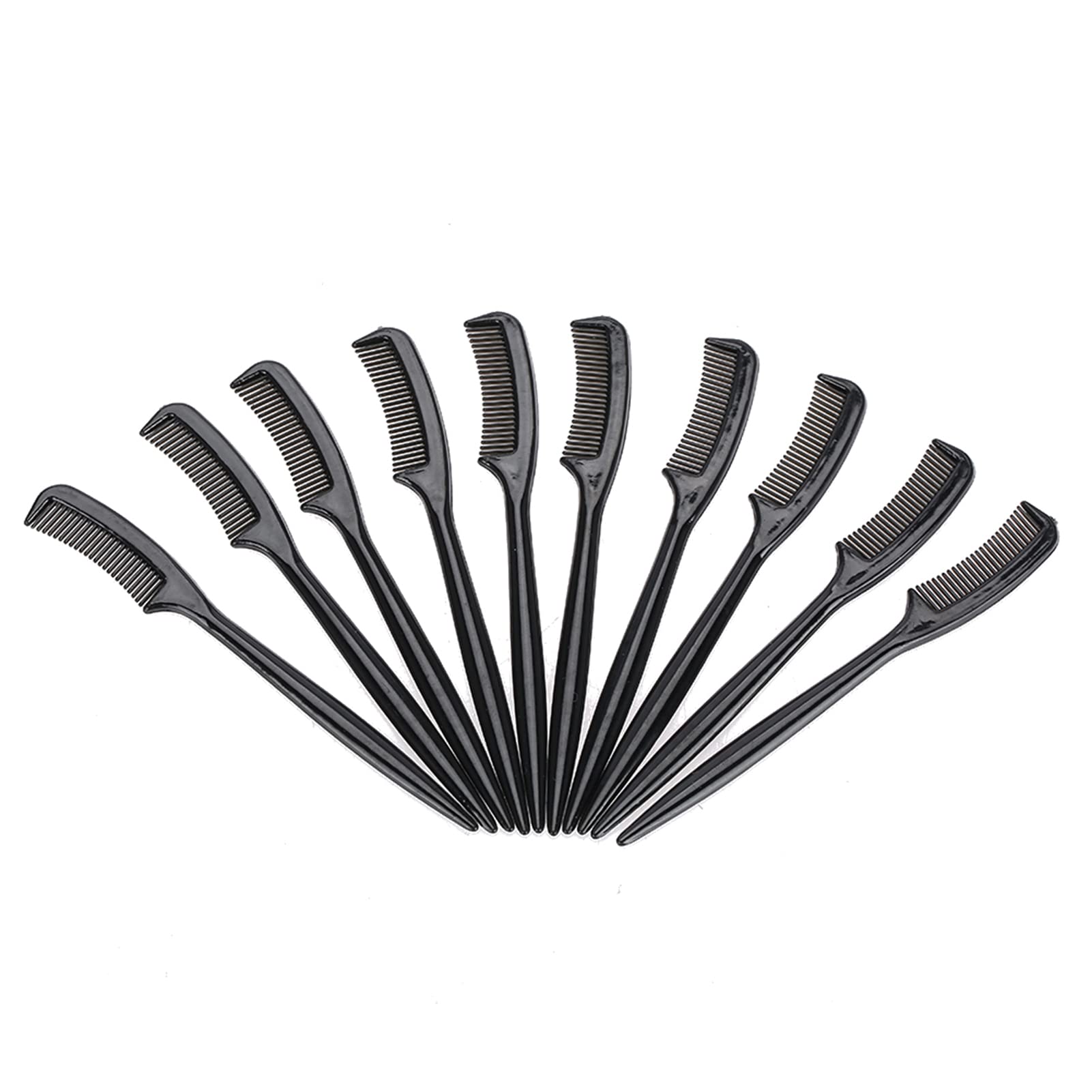 10-Piece Plastic Eyelash Comb Set - Portable Eyelash Separator Tool for Extensions & Grafting | Perfect for Professional Makeup Artists & DIY Beauty Enthusiasts | Salon & Home Use