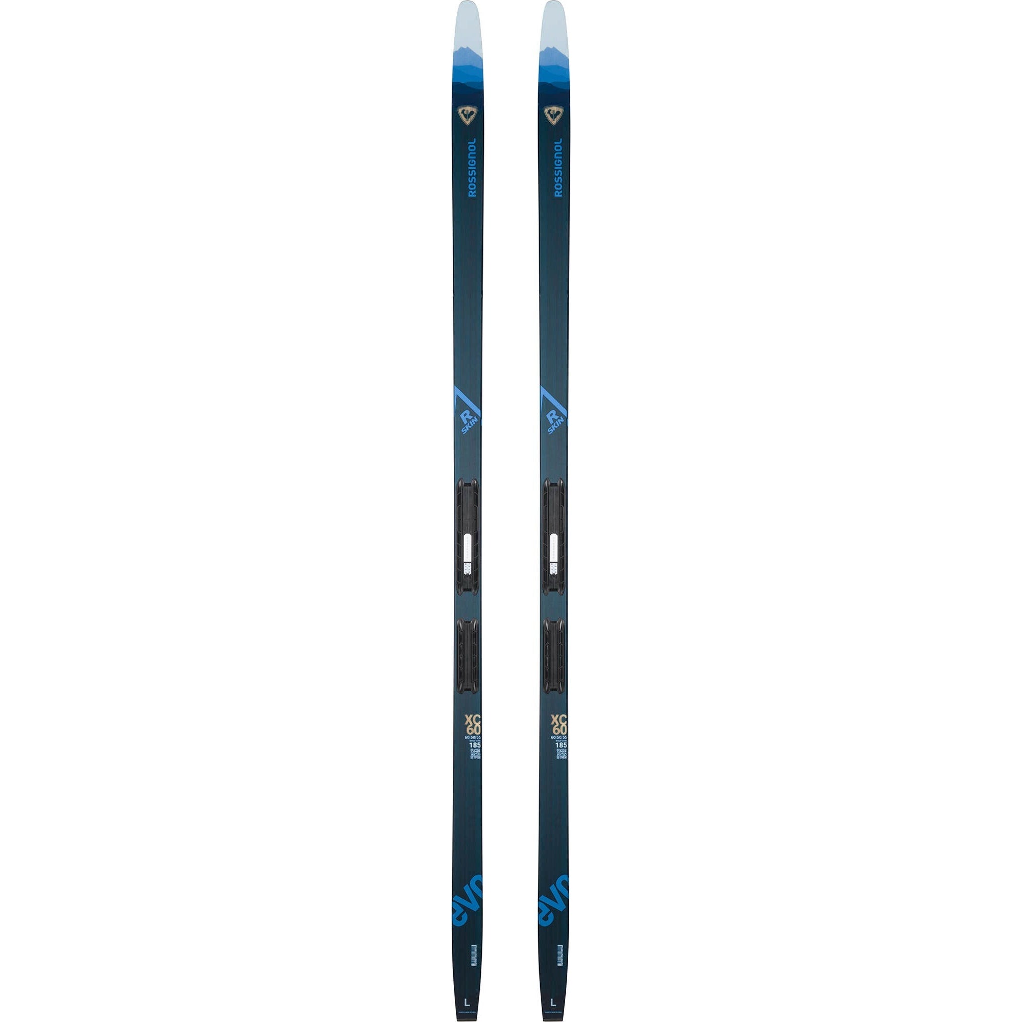 Rossignol 2024 EVO XC 60 R SKIN Ski with Control Step-In Binding - Cross-Country Skiing for Beginners & Intermediate Skiers - Perfect for Groomed Trails & Winter Fitness