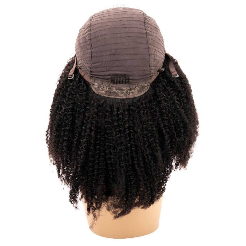 Afro Kinky Curly 4x4 Transparent Lace Closure Wig 100% Human Hair - Natural Look for Everyday Wear & Special Occasions