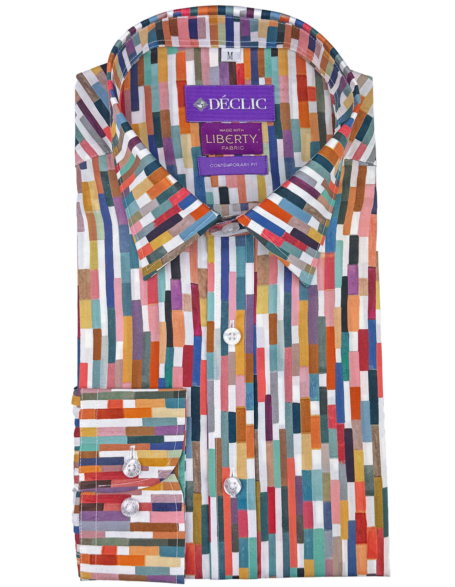 DÉCLIC Liberty Maksimus Printed Shirt - Stylish Casual Button Up for Men - Perfect for Office, Date Night & Outdoor Activities
