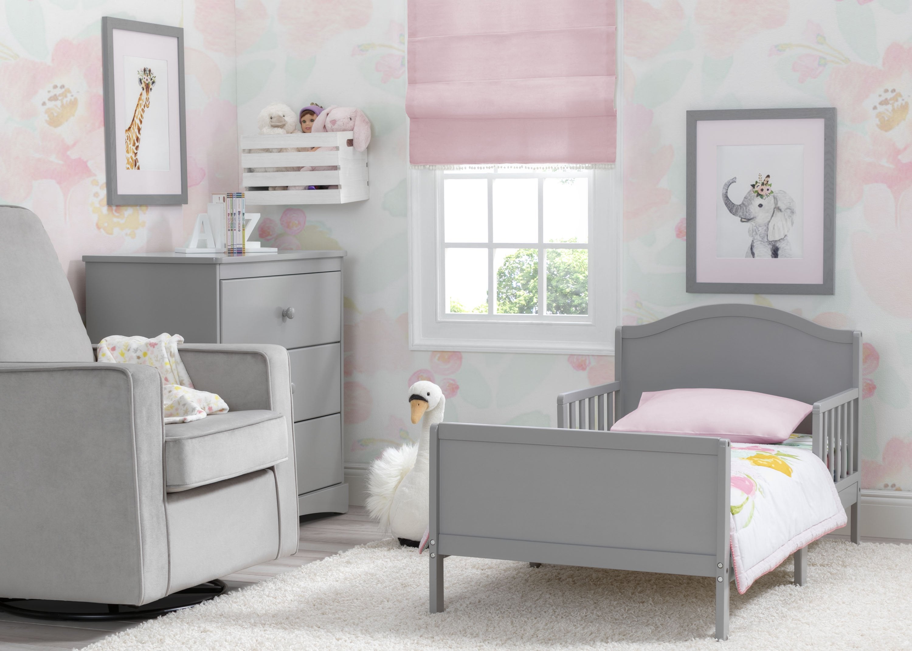 Bennett Toddler Bed for Kids - Convertible Wooden Toddler Bed with Safety Rails, Easy Assembly - Perfect for Nursery, Daycare, or First Big Kid Bed Transition