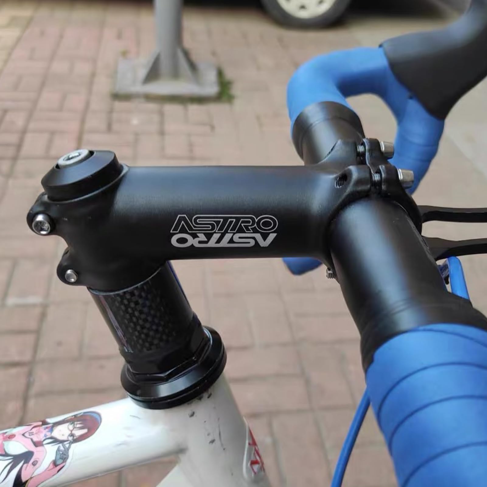 YAPJEB Bike Stem Riser - 22.2mm to 25.4mm Mountain Bike Stem Extender Adapter for Fork Height Adjustment - Perfect for MTB, Road Bikes & Commuting