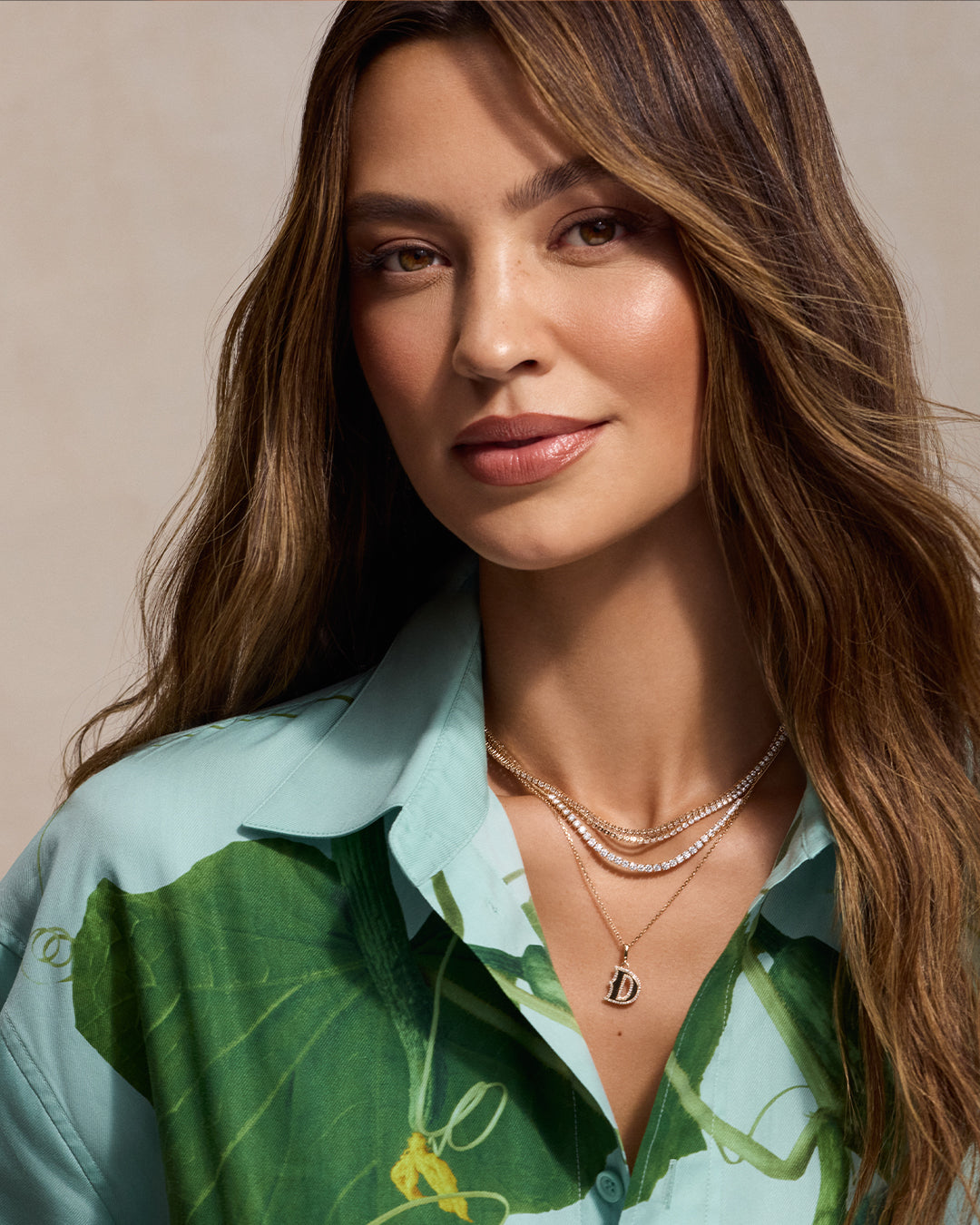 Lab Grown Diamond Necklace for Women - 14K Gold Plated Chain Jewelry - Perfect for Weddings, Anniversaries & Special Occasions