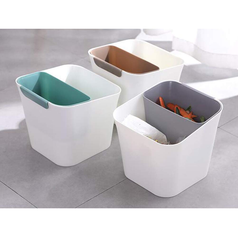Eco-Friendly Green Waste Bin - Stylish Trash Can for Home, Office & Kitchen | Durable Garbage Pail with Lid, Perfect for Recycling, Bathroom & Household Waste Disposal