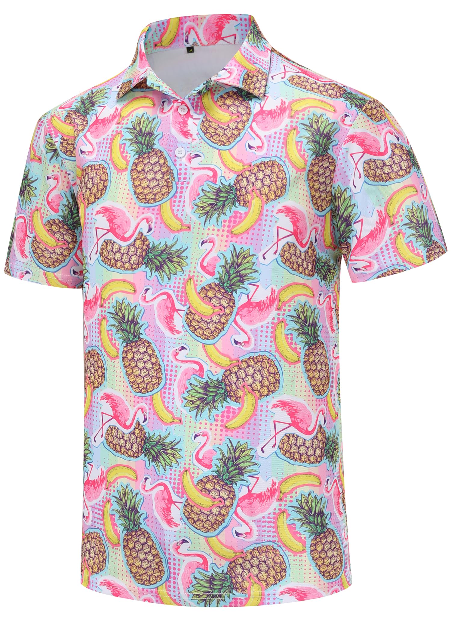 Funny Golf Shirts for Men - Moisture Wicking Dry Fit Short Sleeve Polo Shirts with Cool Prints | Perfect for Golf Courses, Casual Wear & Outdoor Activities