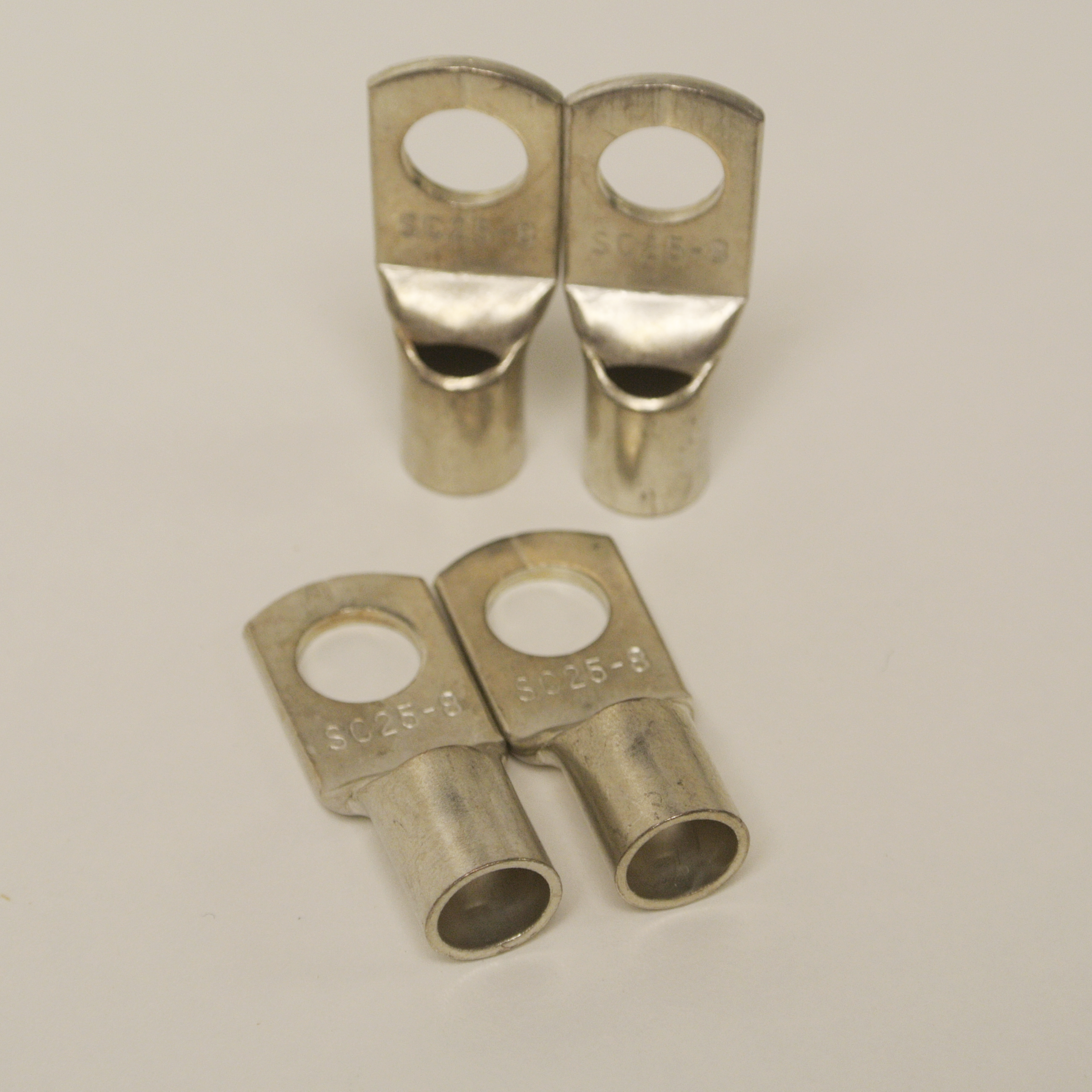 VC50 8 Copper Tin Coated Cable Lug (50mm²) - Pack of 4 | High Conductivity Electrical Connector for Automotive, Marine & Solar Applications