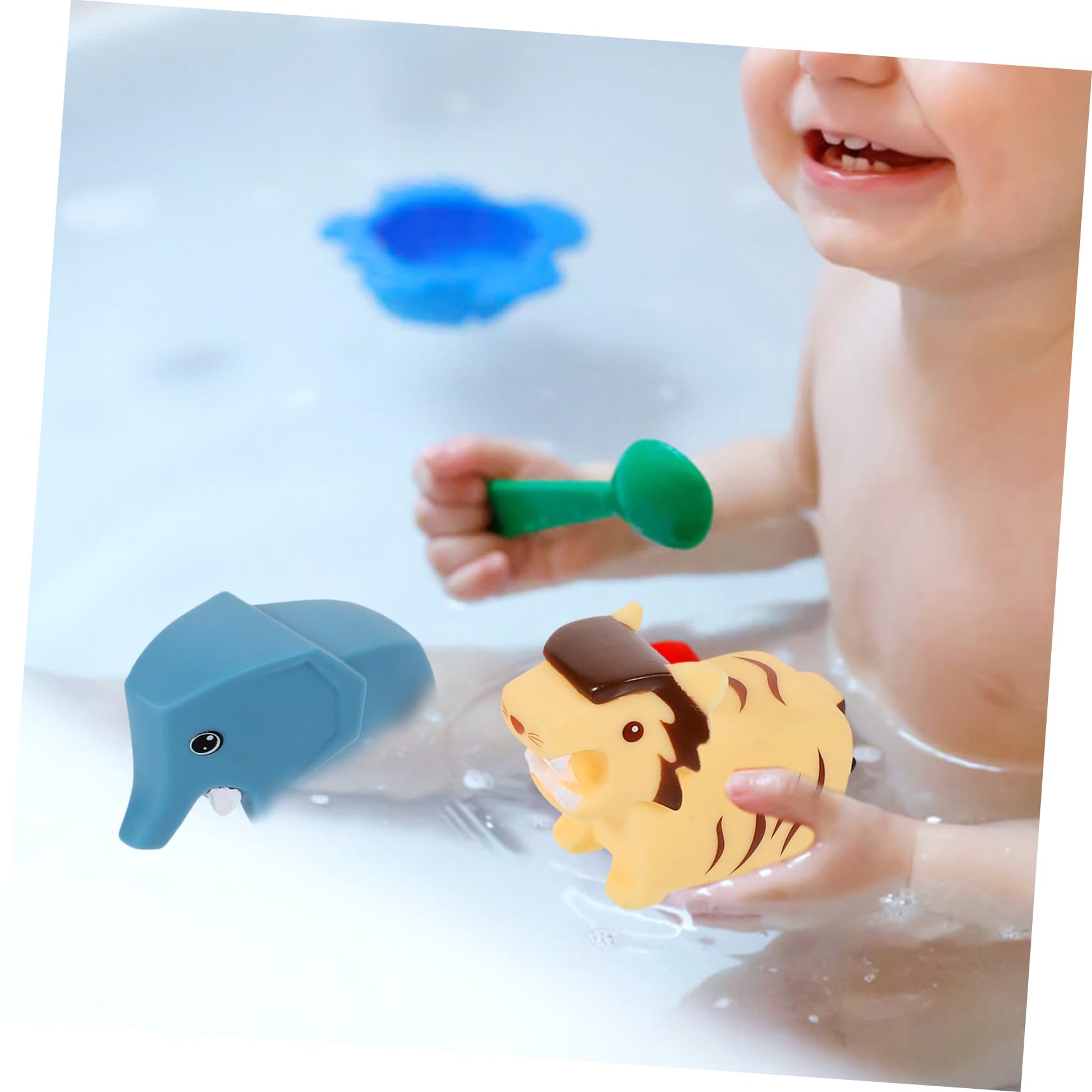 LALADEFIEE 3-Piece Cartoon Squirt Bath Toys Set - Floating Rubber Shower & Pool Toys for Kids - Fun Bathtime & Outdoor Water Play