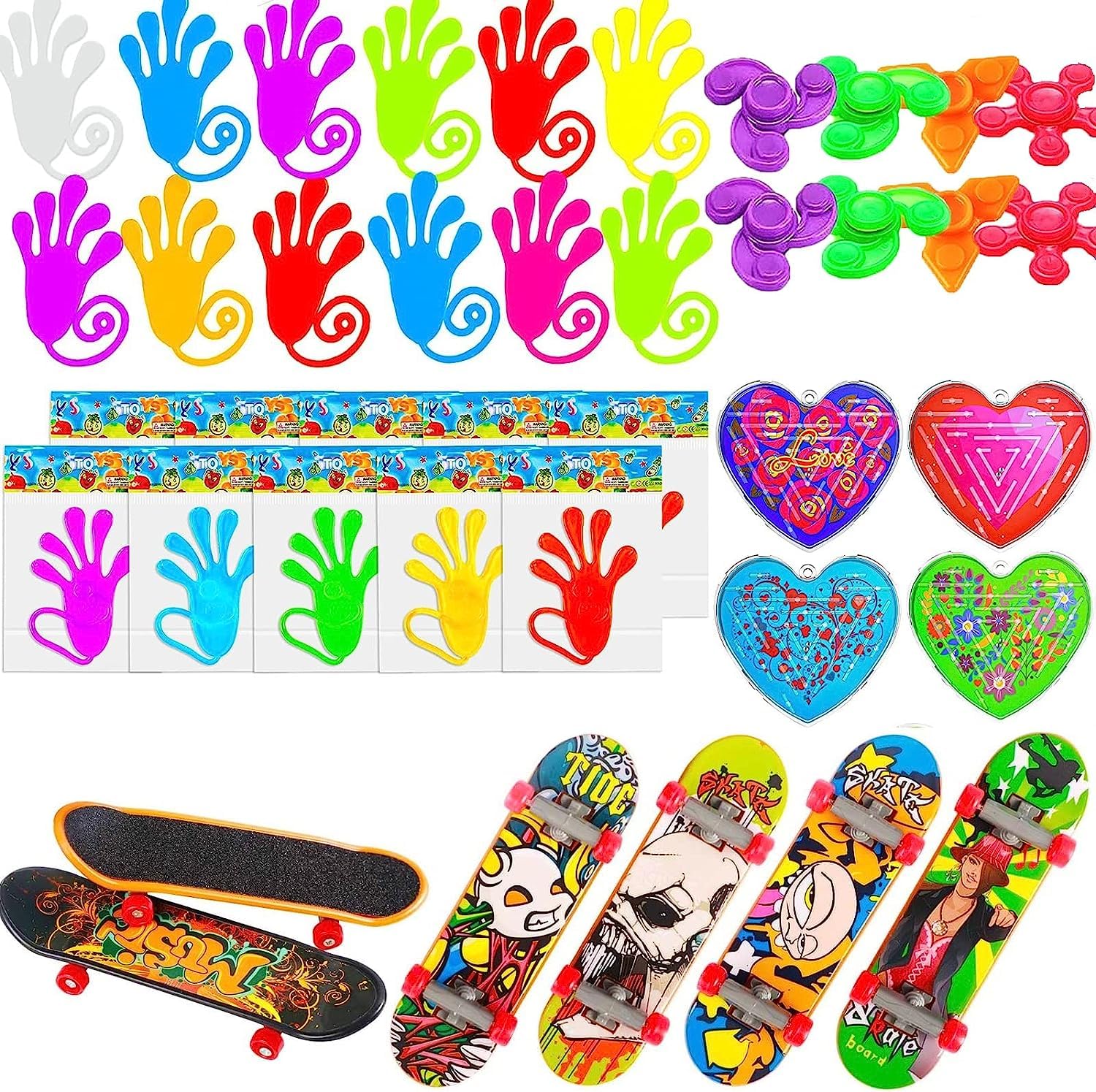 117 Pcs Party Favors for Kids Ages 4-12 - Bulk Pop Fidget Toys, Pinata Fillers, Goodie Bag Stuffers, Treasure Box & Classroom Prizes - Fun Sensory Toys for Birthday Parties, School Rewards & Stress Relief