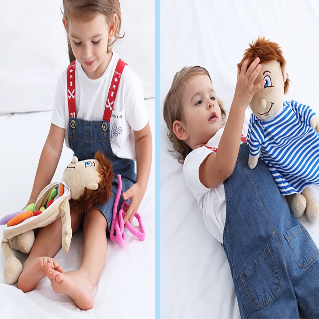 Vocheer Human Body Anatomy Toy - Montessori Preschool Educational Organ Plush Toys for Kids, Science Learning Kit for Students | Body Organ Awareness Teaching Tool for Boys & Girls | Perfect for Classroom, Homeschooling & STEM Learning Activities