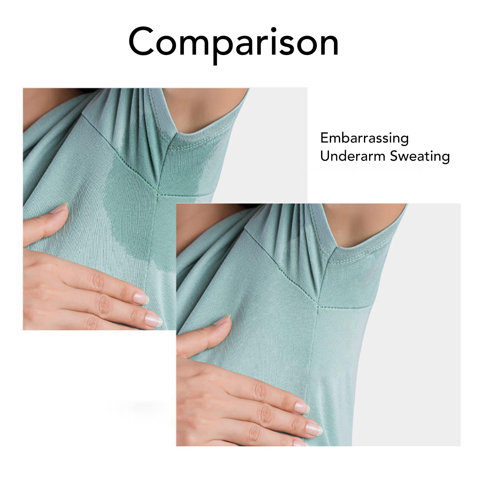Washable Underarm Sweat Pads for Women - Quick Drying, Breathable Milk Silk Armpit Sweat Pads - Ideal for Daily Use, Outdoor Activities & Leisure Wear