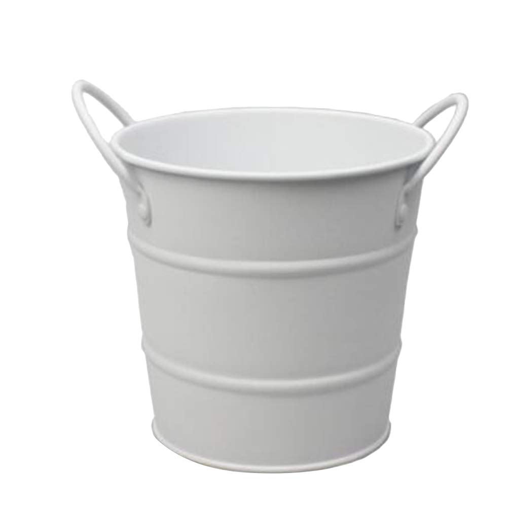 DOITOOL Stainless Steel Mini Ice Bucket & Snack Container - Black Flatware for French Fries, Fried Chicken, Nuts - Perfect for Restaurants, Bars, Home Kitchen Storage (White)