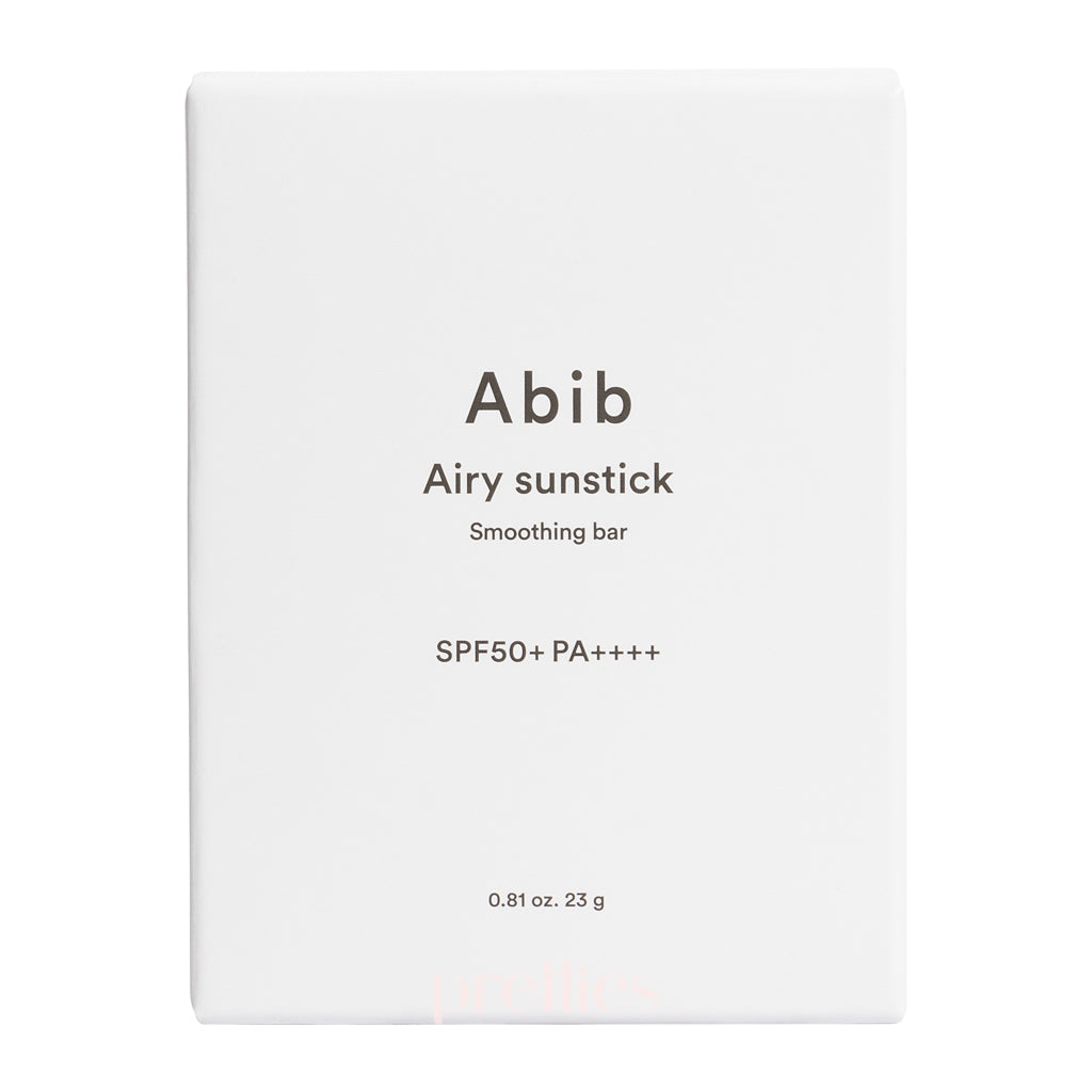 Abib Airy Sunstick SPF50+ PA++++ Smoothing Bar 23g - Lightweight Sun Protection for Face & Body, Perfect for Outdoor Activities, Travel & Daily Use