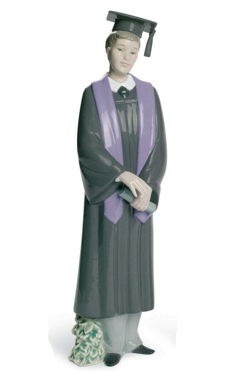 Lladro Graduate Celebration Figurine - Male Graduation Gift, 2001630 - Perfect for Graduation Parties, Home Decor & Collectibles