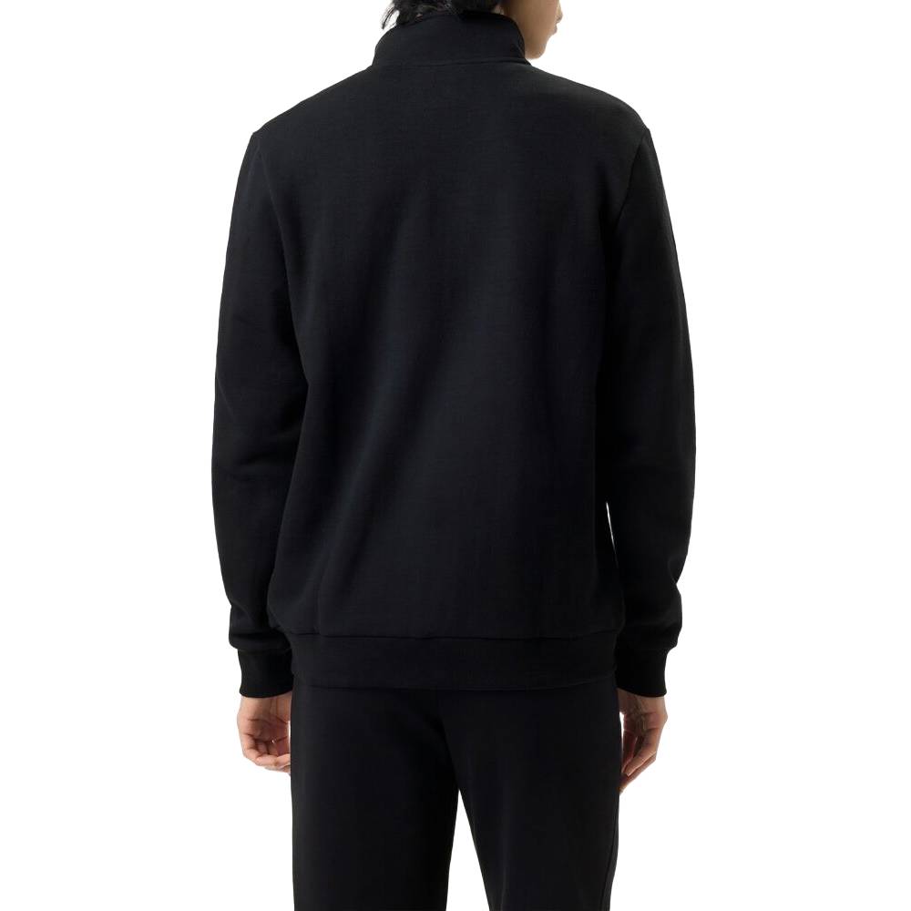 Fila Men's Match Fleece Full Zip Jacket - Lightweight Warm Winter Hoodie for Running, Hiking & Outdoor Activities (Black)