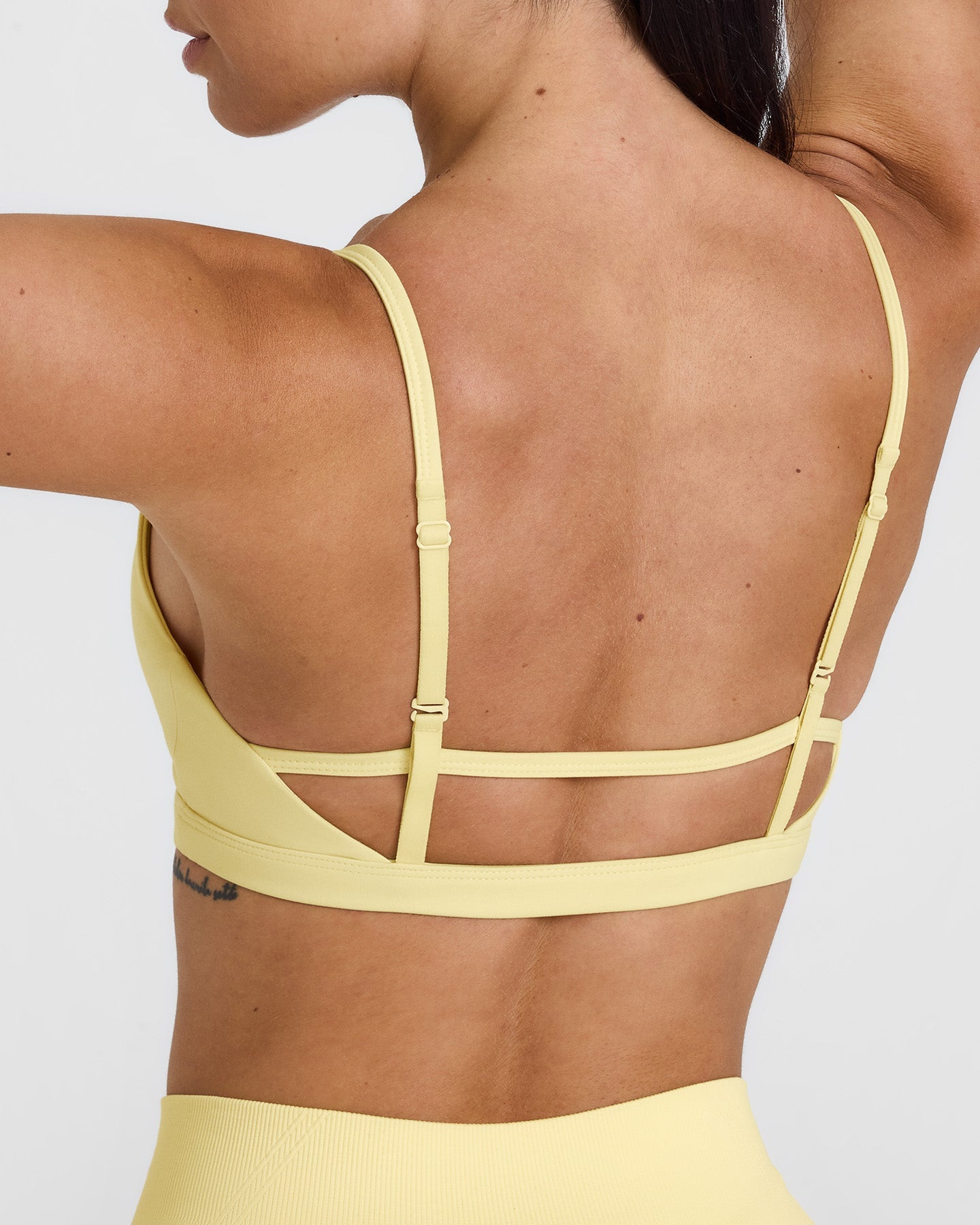 Timeless Strappy Bralette - Comfortable Wireless Lace Bralette in Sherbet Yellow | Women's Lingerie, Yoga, Lounge Wear, Summer Outfits