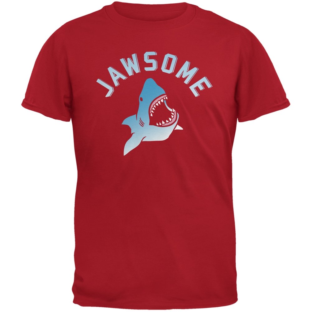Jawsome Red Adult T-Shirt - Large Size | Soft Cotton Graphic Tee for Men & Women | Perfect for Casual Wear, Parties & Gifts