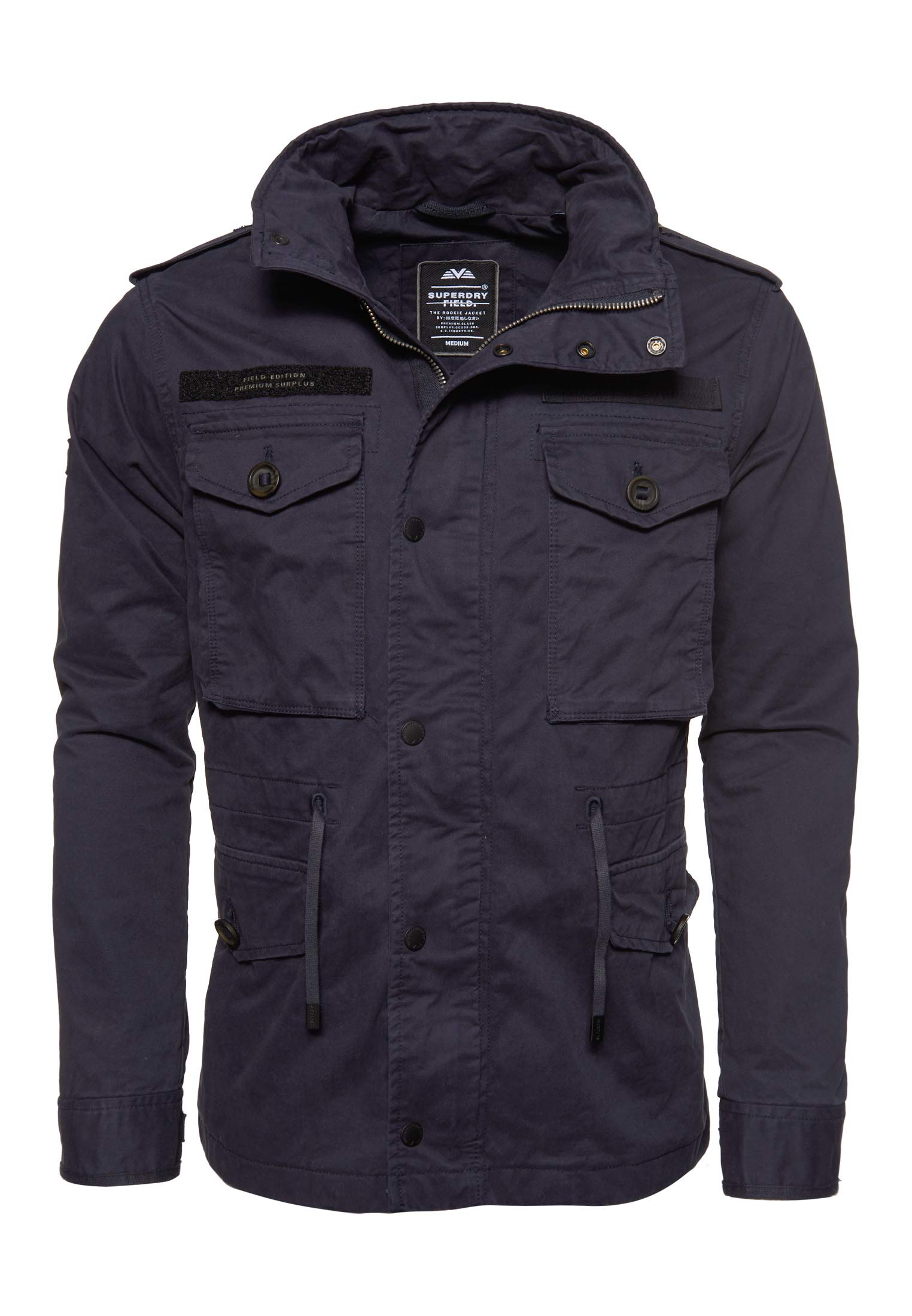 Superdry Men's Rookie Field Jacket - Lightweight Water-Resistant Outdoor Jacket for Hiking, Camping & Casual Wear