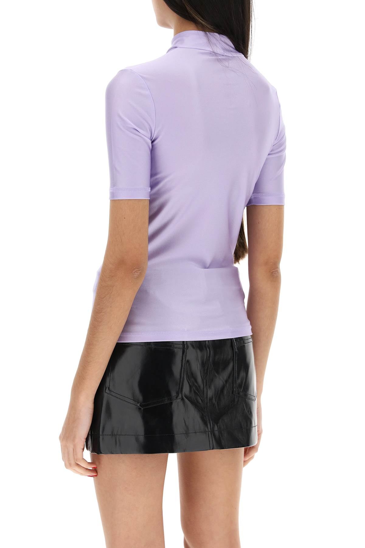 Coperni Satin Finish Jersey Top - Women's Elegant Blouse for Work & Evening Outfits | Perfect for Office, Parties & Special Occasions