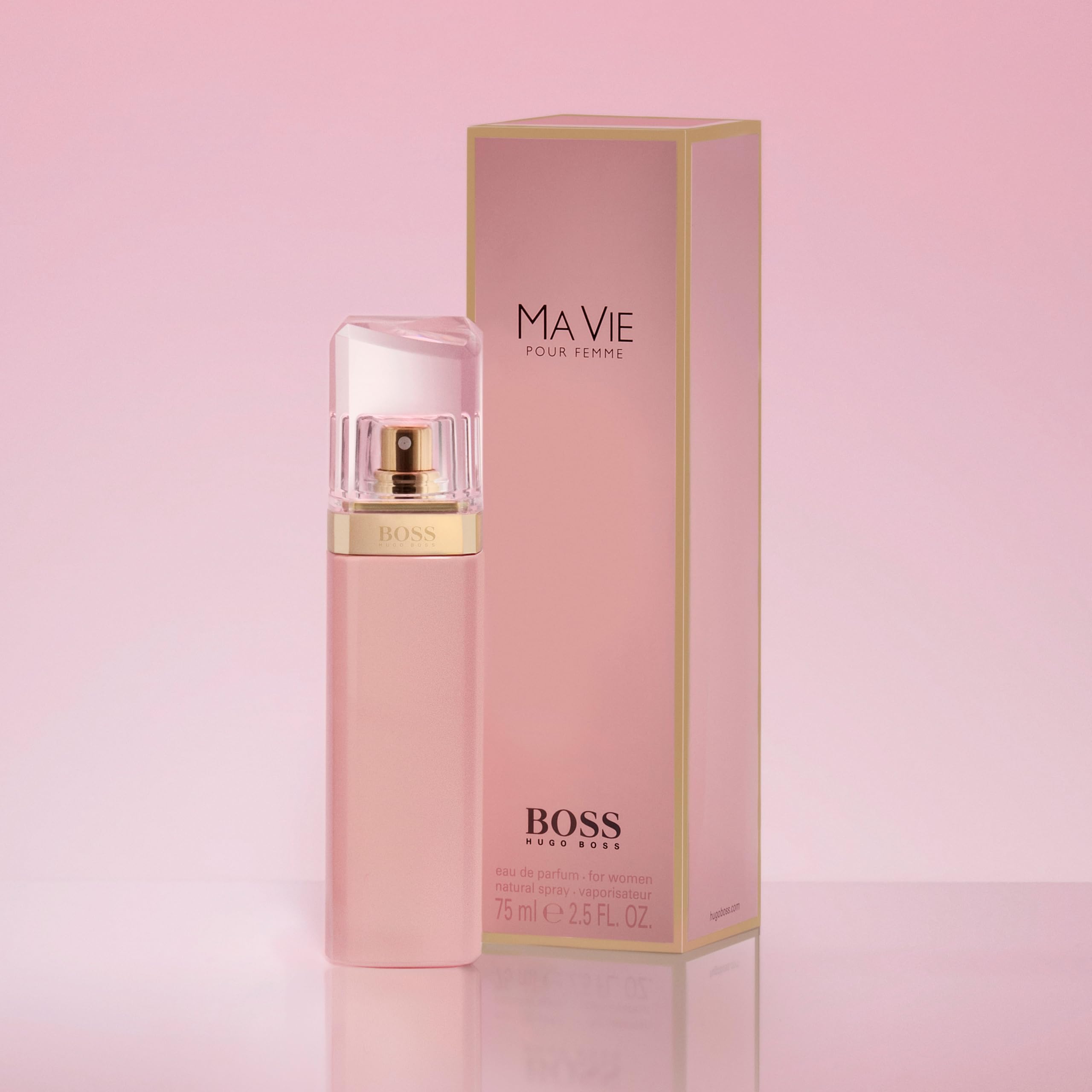 Hugo Boss Ma Vie Eau de Parfum for Women - Floral Perfume with Cactus Blossom, Rose Bud & Cedarwood Notes - Long Lasting Luxury Fragrance - Perfect for Date Night, Office & Special Occasions