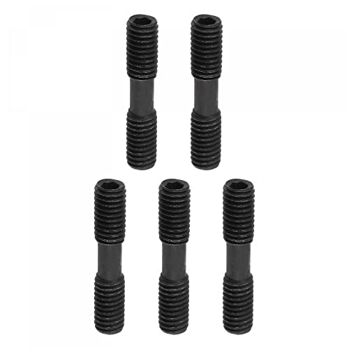 uxcell M6x30 Hex Head Set Screws - 5Pcs for CNC Lathe Turning Tool Holder | Durable Fasteners for Machine Tools & Industrial Equipment | Perfect for Metalworking, Woodworking & DIY Projects