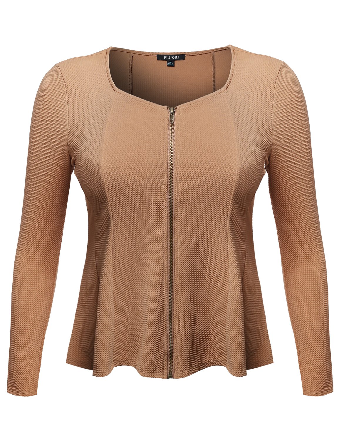Women's Stretchy Princess Line Scoop Neck Cardigan Jacket - Soft Knit Sweater for Layering, Office Wear & Casual Outfits