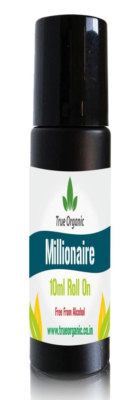 True Organic Millionaire Body & Fabric Deodorant Roll-On - Natural Odor Eliminator for Underarms, Shoes & Clothes | Fresh All Day Protection for Men & Women