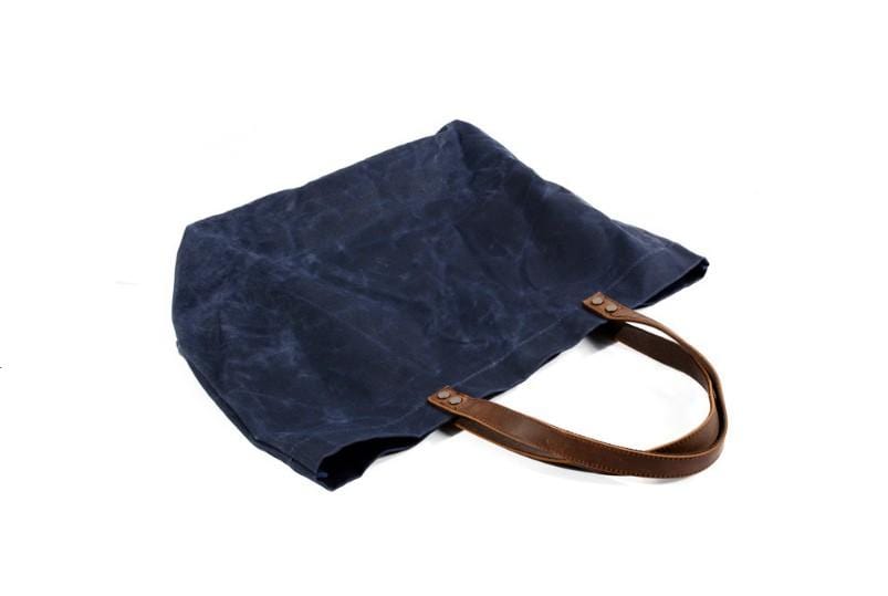 Stylish Women's Canvas and Leather Tote Handbag - Fashionable Shoulder Bag for Work, Travel & Everyday Use