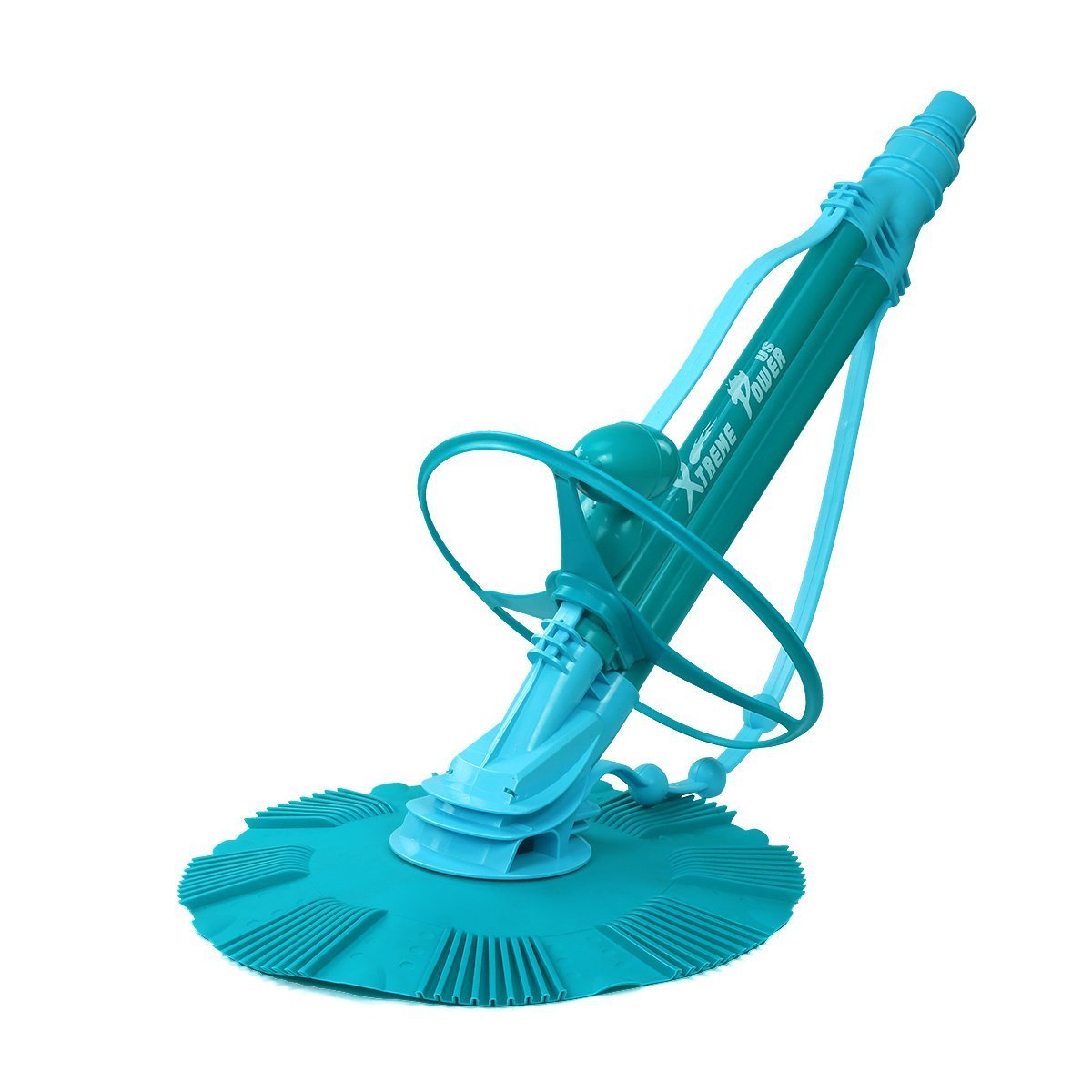 XtremepowerUS Premium Automatic Suction Vacuum Wall Climbing Pool Cleaner for In-Ground Pools with Hose Set | Poolmaster 28300 Big Sucker Manual Swimming Pool Leaf Vacuum Head (Blue) - Ideal for Removing Debris, Leaves, and Dirt from In-Ground and Above-Ground Pools