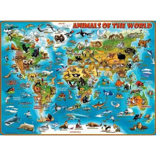 Animals of the World PZ300 - Educational Animal Toy Set for Kids | Perfect for Classroom Learning & Home Play | STEM Learning Gift for Children