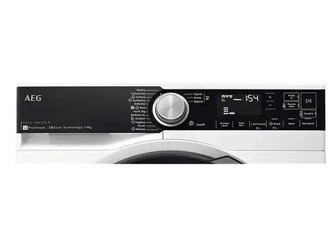 AEG 9kg 9000 Series Heat Pump Dryer - Energy Efficient Tumble Dryer for Large Families | Perfect for Laundry Rooms & Apartments