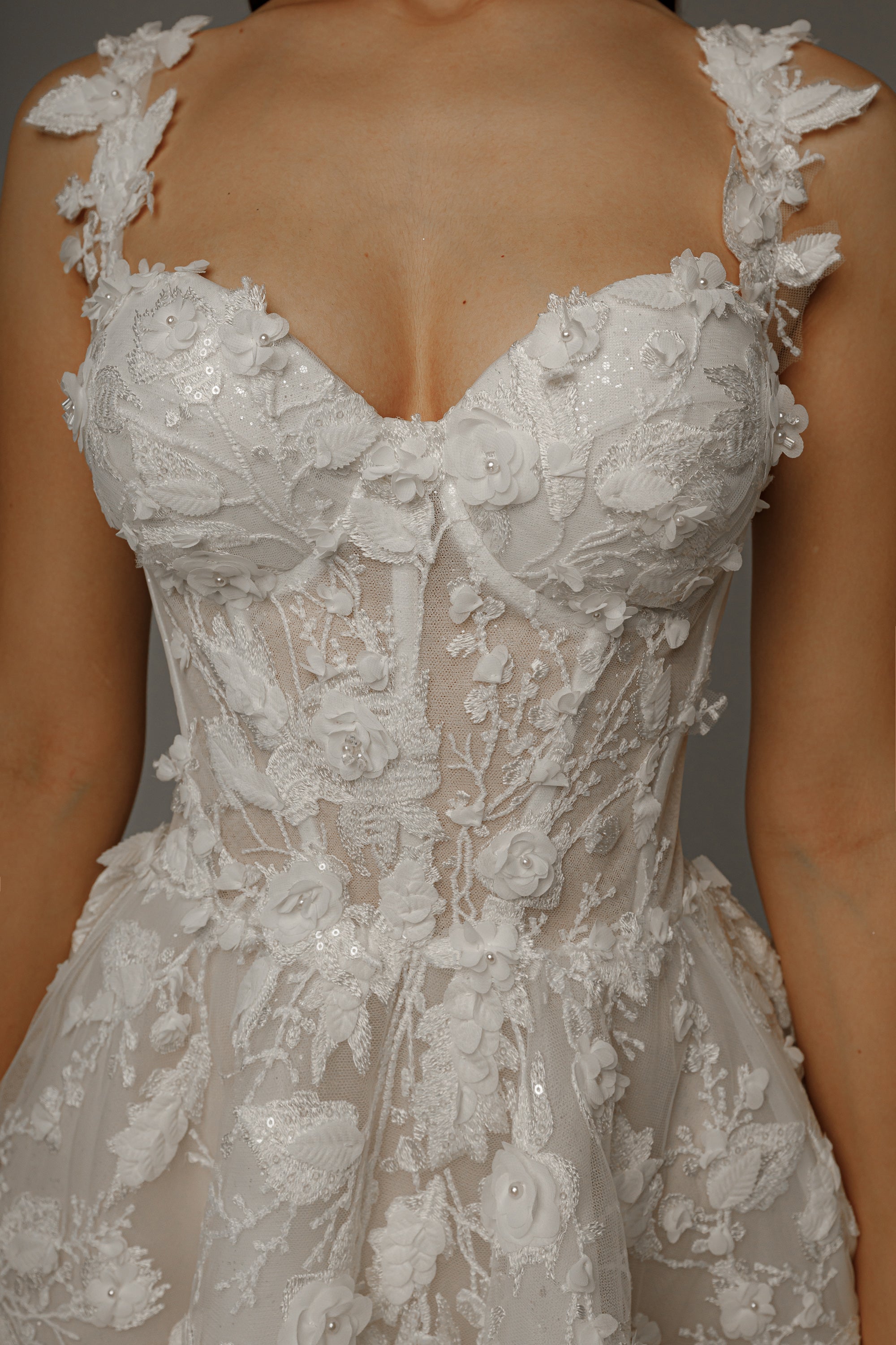 2 in 1 Wedding Dress Selkie with Detachable Skirt Sophia - Elegant Bridal Gown for Beach, Garden & Outdoor Ceremonies