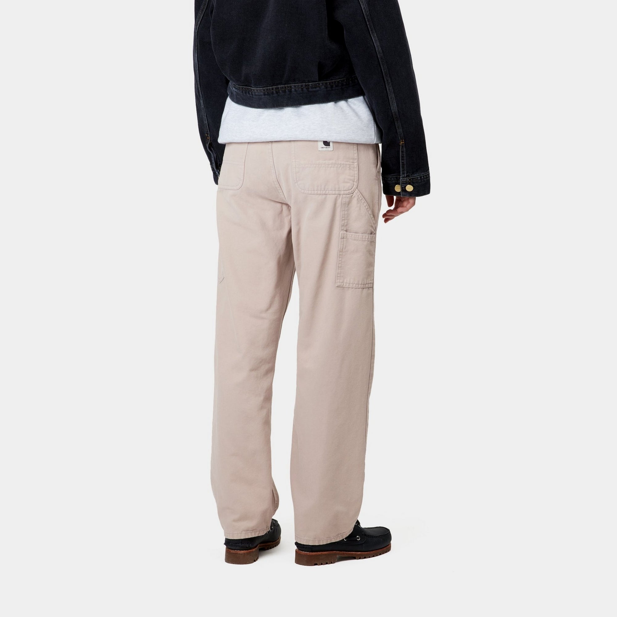 Pierce Pant Straight - Dusky Beige Stone Canvas Women's Trousers | Comfortable Stretch Fabric for Work, Travel & Casual Wear