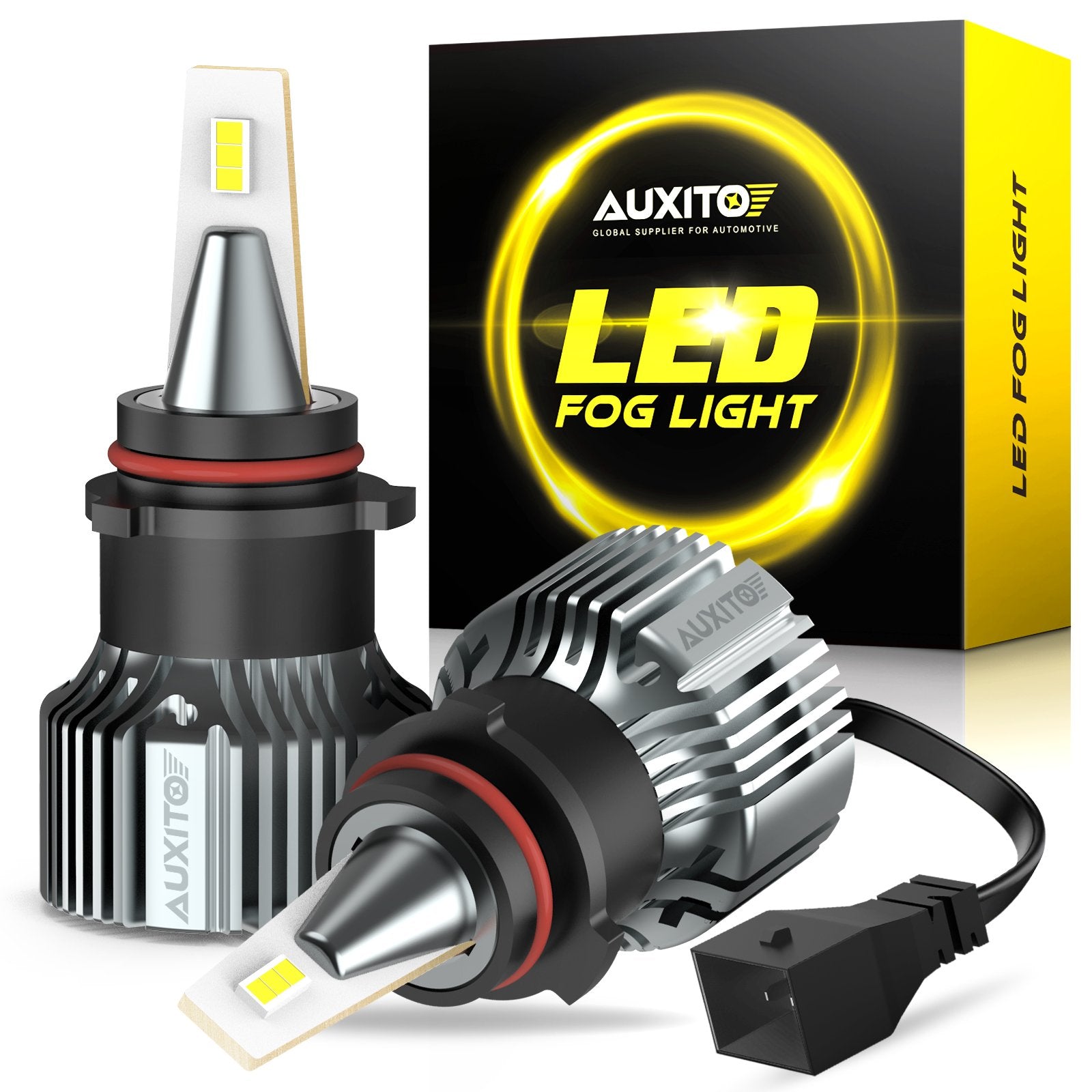 AUXITO PSX26W LED Fog Light Bulb - 6000LM Super Bright 30W Replacement for PSX26W/12278/H28W - Perfect for Trucks, SUVs & Off-Road Vehicles in Foggy or Low Visibility Conditions
