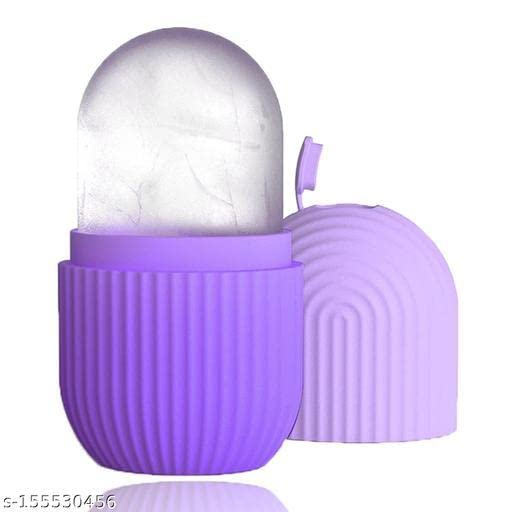 JRS TRADERS Upgraded Ice Roller for Face & Eyes - Cooling Facial Massage Tool with Silicone Ice Mold | Reduce Puffiness & Dark Circles | Perfect for Skincare Routine & Morning Depuffing