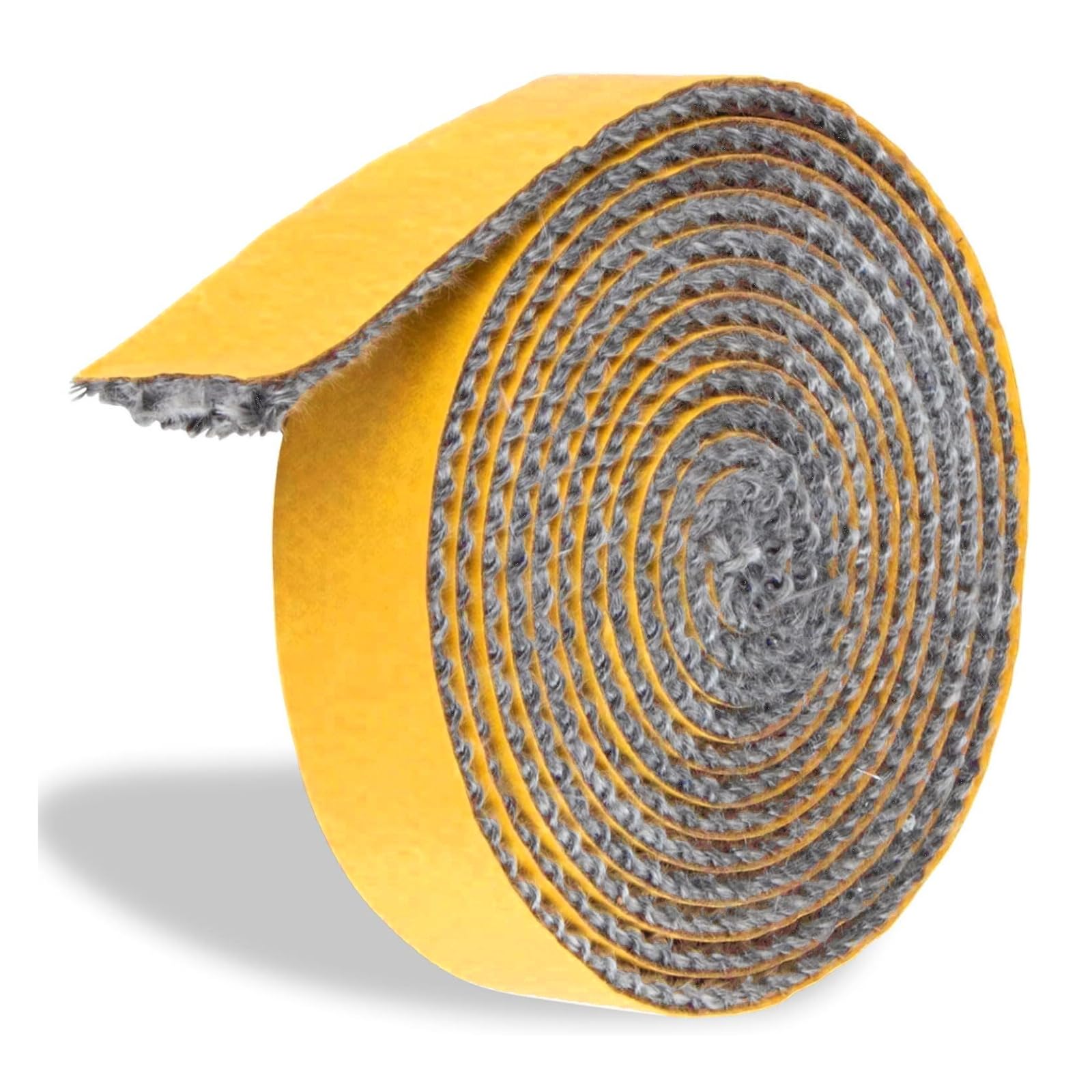 Heat-Resistant Fiberglass Self-Adhesive Flat Gasket Tape for Wood Stoves & Fireplaces - 1/8