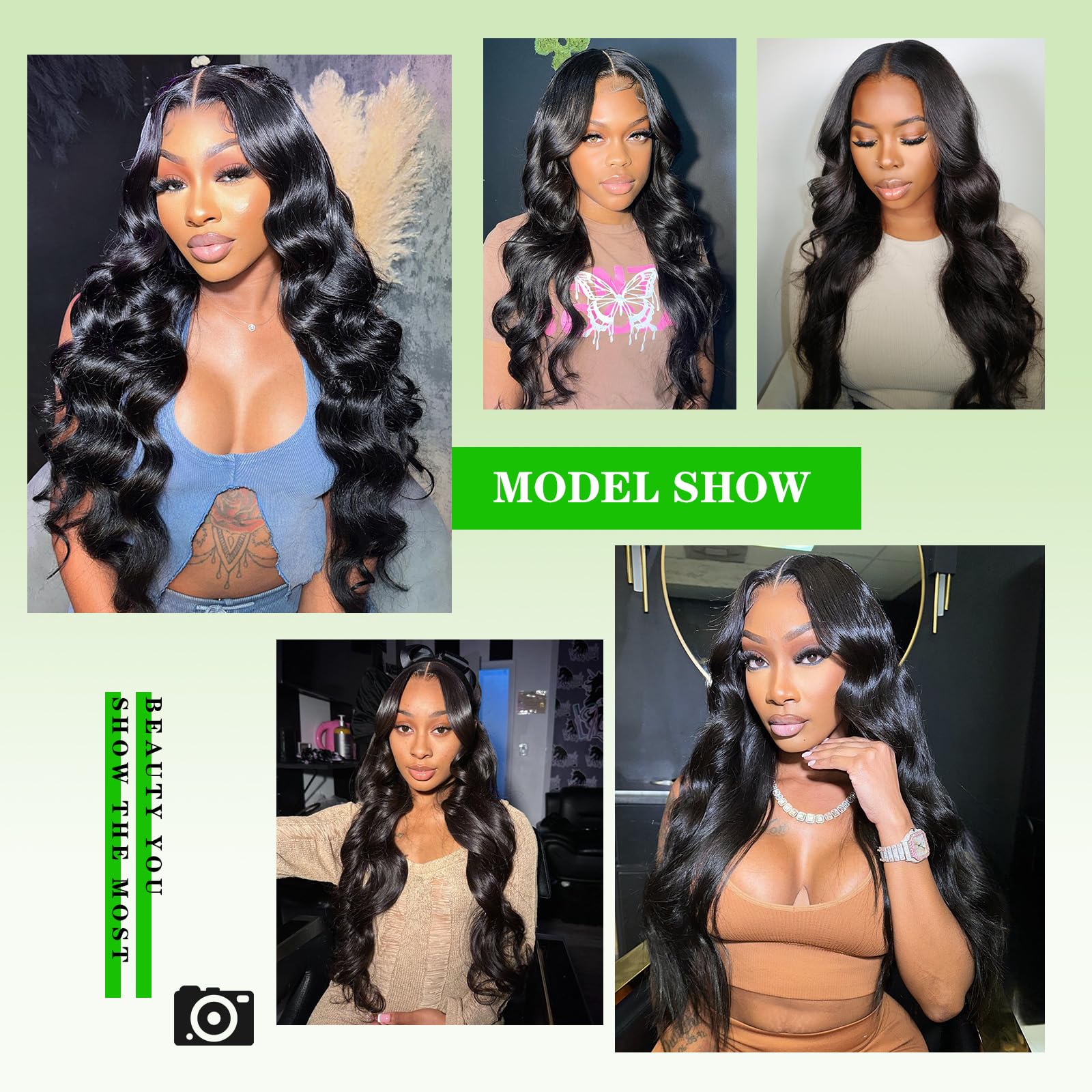 Kapelli 10A Brazilian Virgin Human Hair Extensions - 4 Bundles Body Wave with Lace Closure (20 22 24 26+20 Inch) 100% Unprocessed Remy Hair for Black Women | Perfect for Daily Styling, Weddings & Special Occasions