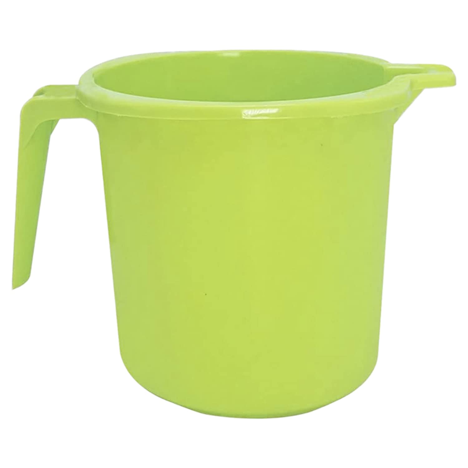 Kuber Industries 2L Large Square Plastic Bathroom Mug - Pack of 2, Green (50KM0849) - Perfect for Bathroom Storage, Toothbrush Holder & Shower Organization