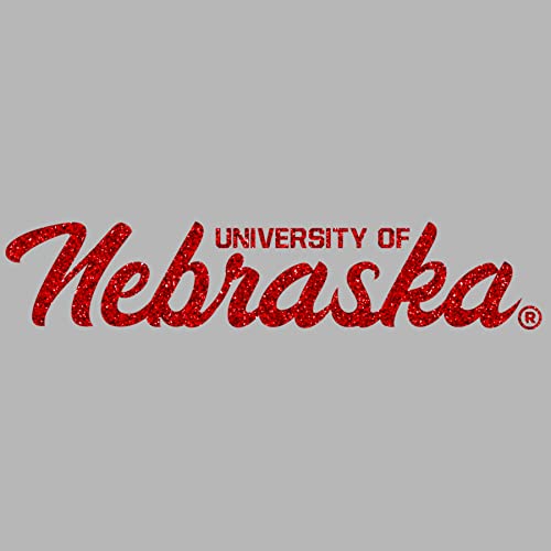 Nebraska Red Glitter - Gray