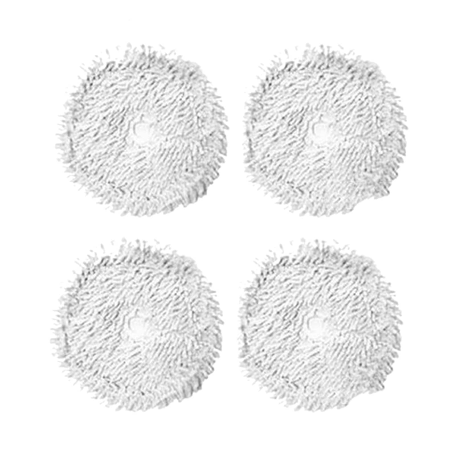 **Xiaomi Dreame W10 Vacuum Cleaner Accessories - 4PCS Replacement Mop Cloths & Cleaning Parts for Robot Vacuum, Compatible with Xiaomi Dreame W10 (Gray) - Perfect for Hardwood Floors, Tile & Pet Hair Removal**