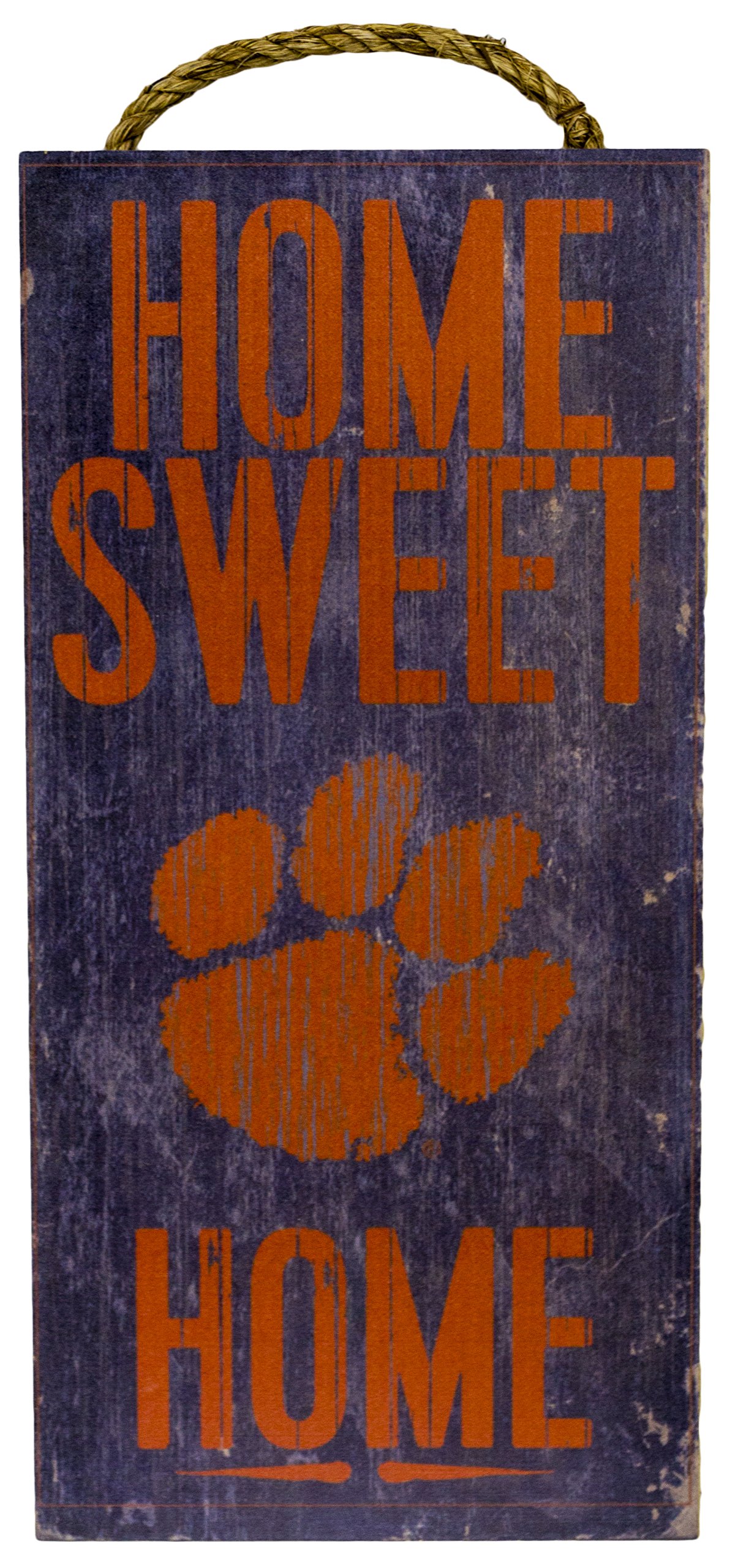 Clemson Tigers Wood Sign 6x12