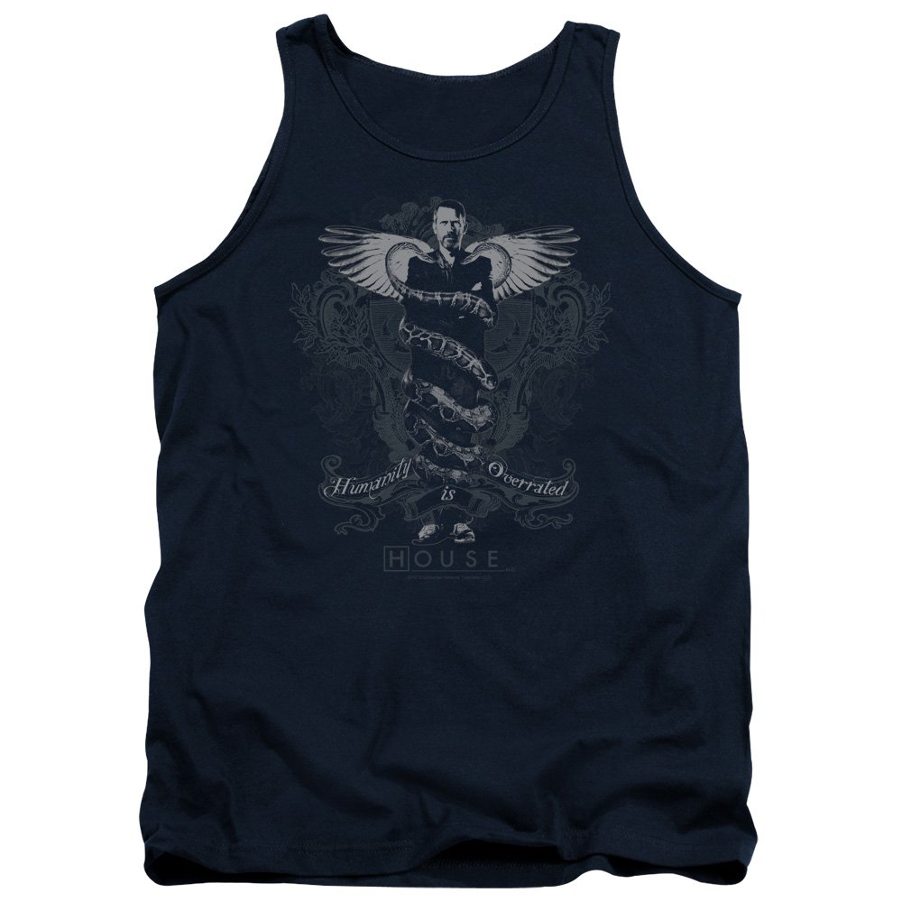House Humanity is Overrated Unisex Tank Top - Comfortable Graphic Tee for Men & Women - Perfect for Casual Wear, Gym, Summer Outfits and Street Style
