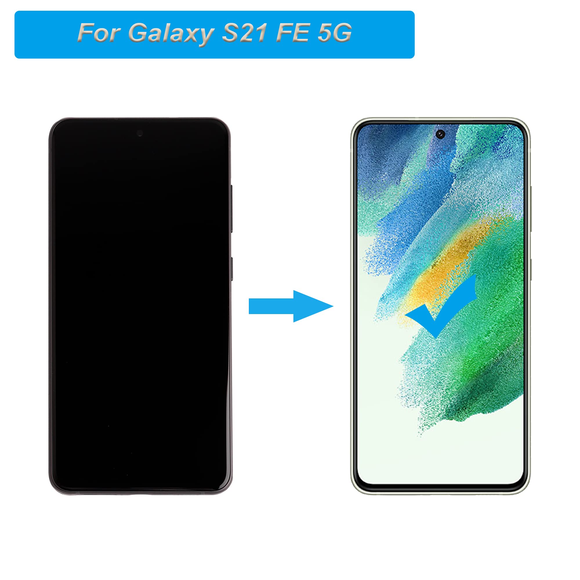 Samsung Galaxy S21 FE 5G AMOLED Touch Screen Display Replacement - 6.4