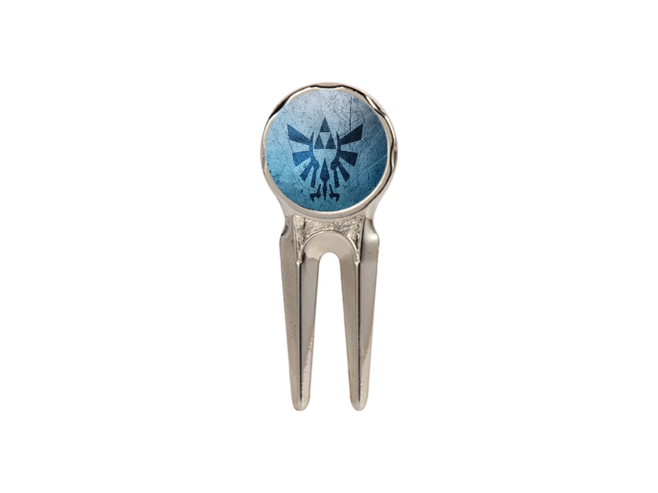 EandM Triforce Blue Golf Divot Tool - Premium Ball Mark Repair Tool for Golfers | Perfect for Greens, Courses & Practice Sessions
