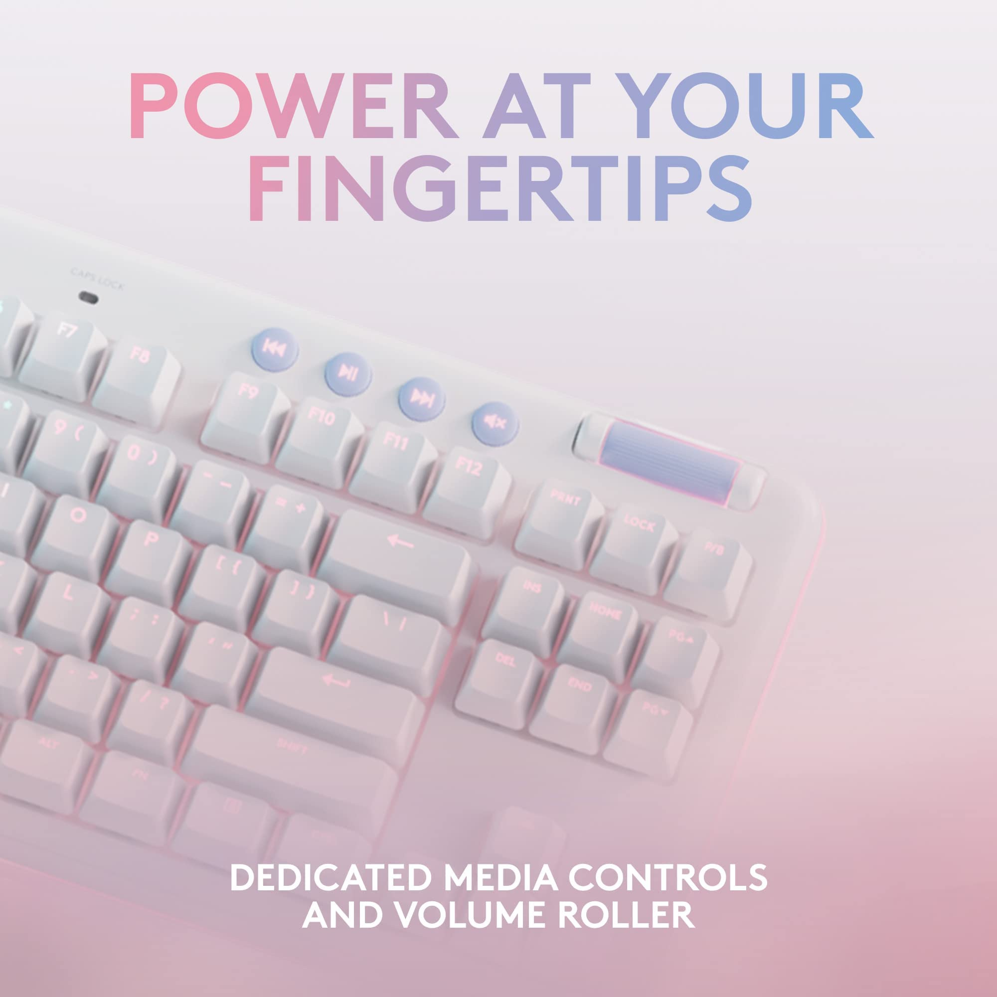 Logitech G713 Wired Mechanical Gaming Keyboard with Tactile Switches & G705 Wireless Gaming Mouse Combo - White Mist | Perfect for PC Gaming, Streaming & Esports Tournaments