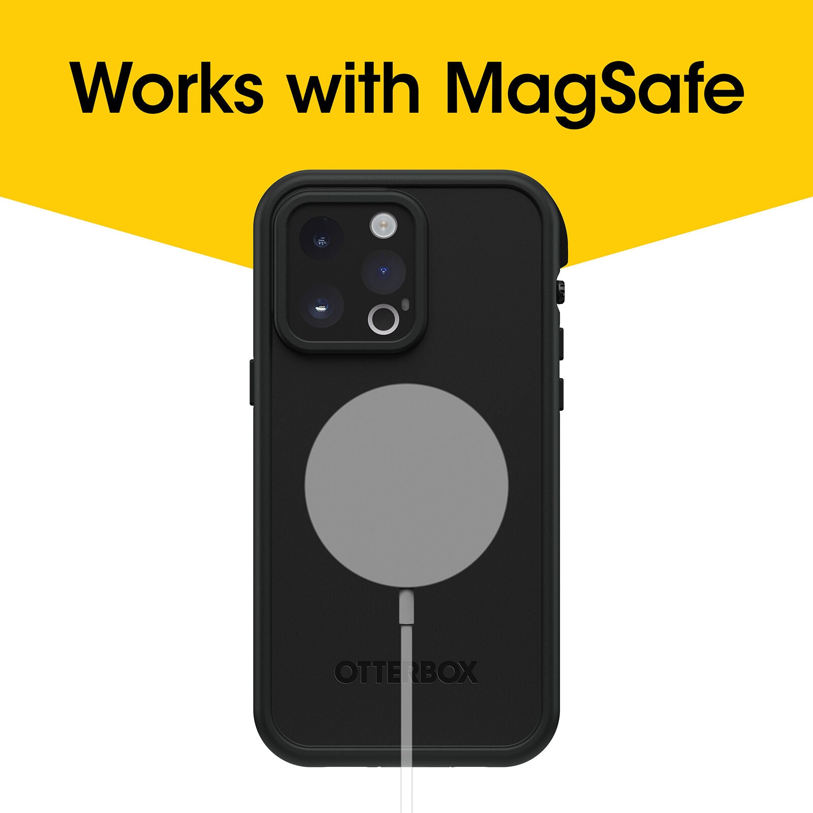 iPhone 14 Pro Max OtterBox Fre MagSafe Case - Shockproof Protective Cover with Wireless Charging for Apple iPhone 14 Pro Max - Perfect for Outdoor Adventures, Travel & Daily Use