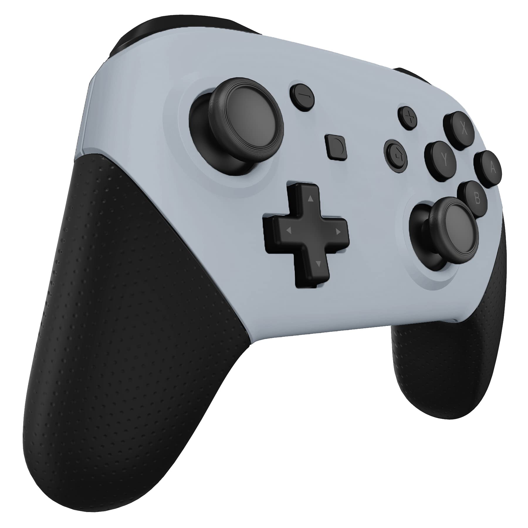 eXtremeRate New Hope Gray Faceplate & Backplate Replacement Shell for Nintendo Switch Pro Controller - DIY Custom Housing Case (Controller Not Included) - Perfect for Gaming Enthusiasts & Modders